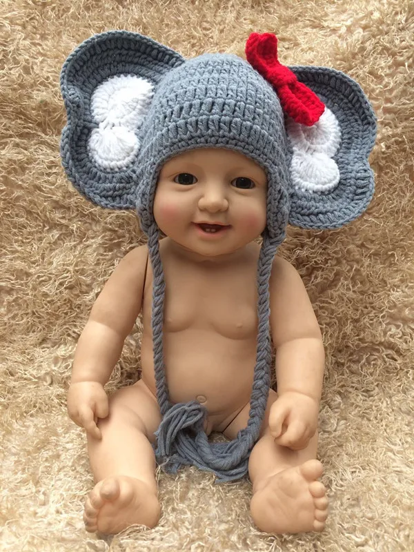 Merino wool hat animals
