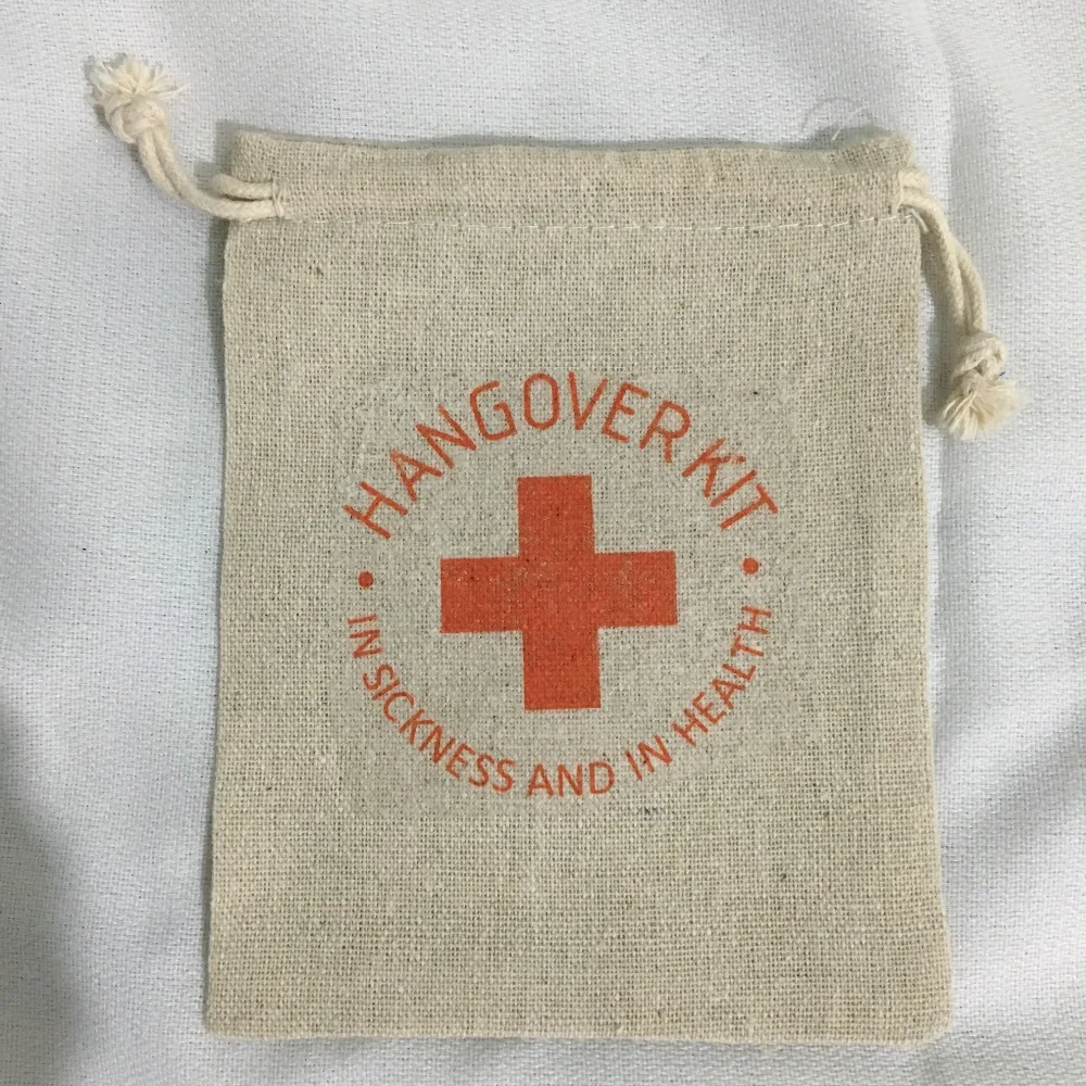 Personalized Hangover Kit Wedding Favor Gift Welcome Bags