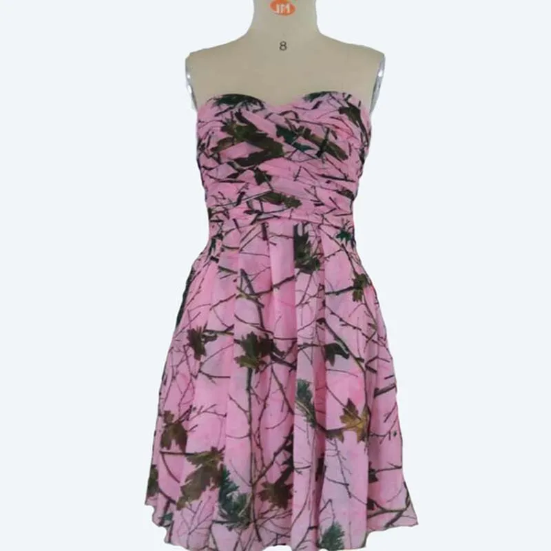 purple camo bridesmaid dresses