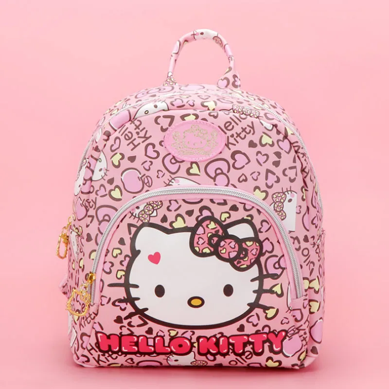 Hello kitty/Модная Детская сумка с рисунком из мультфильма; розовый KT рюкзак для девочек; школьный рюкзак для маленьких девочек; подарки на день рождения; хорошее качество; плюш - Цвет: A