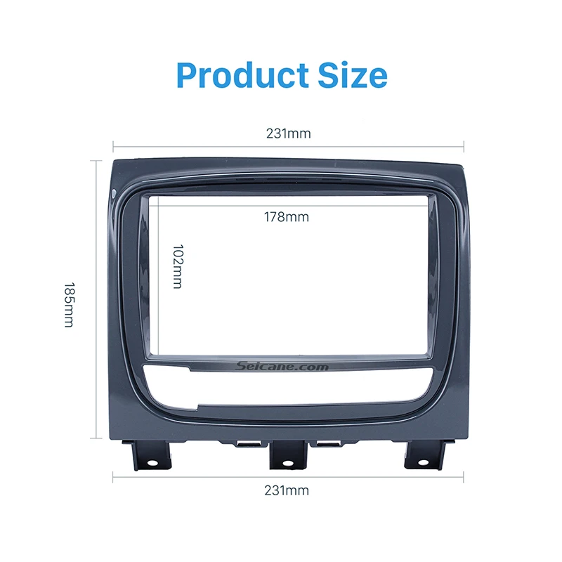 Seicane УФ-серый двойной Дин Радио Фризовая для FIAT STRADA DVD Панель установка автомобильный комплект аудио Frame