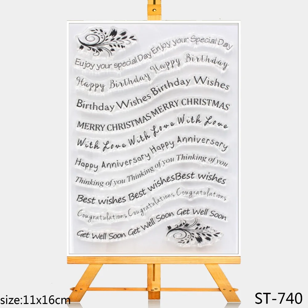 

ZhuoAng Give you the best wishes transparent seal / silicone seal DIY scrapbook album / card / seamless seal