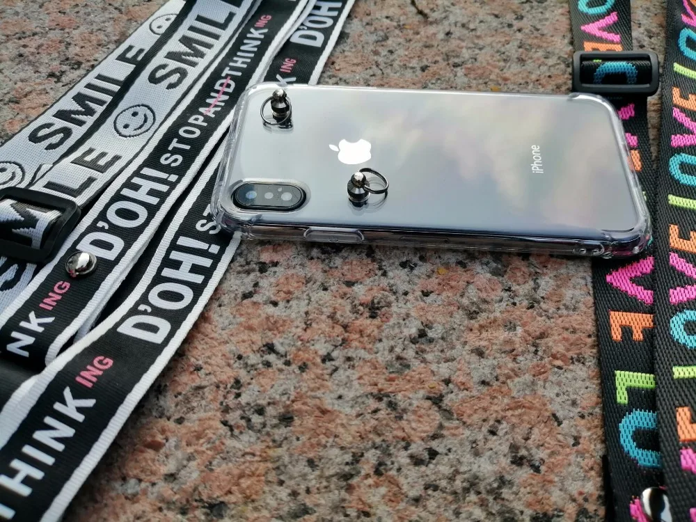 Анти-капля силиконовый прозрачный Кроссбоди чехол для телефона для iphone XS MAX чехол 11 Pro max 6 6S 7 8 plus XR s8 s9 s10 Plus note10 N9
