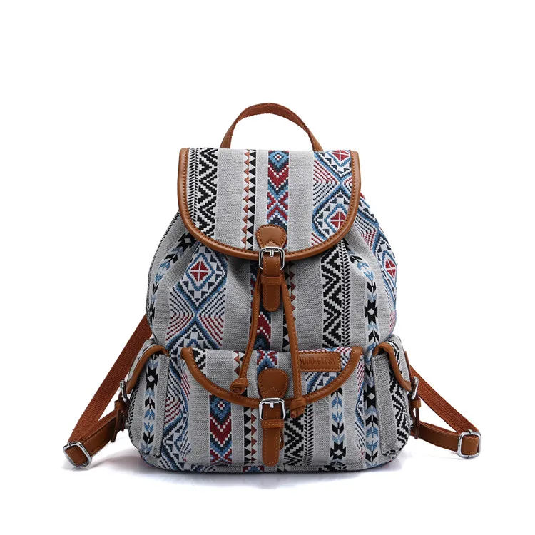BOHO Gypsy Backpack Women Bohemian mochila Travel Backpack Ethnic Hippie Mummy Diaper Bag Girls School Bag (7)