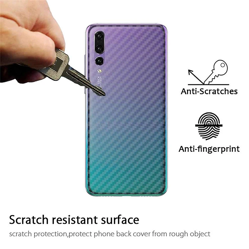 Suntaiho 3D Carbon Fiber Rear Screen Protector for Huawei nova3i P20 mate10 Pro Honor 10 note10 Back Cover Protective Guard Film Suntaiho 3D Carbon Fiber Rear Screen Protector for Huawei nova3i P20 mate10 Pro Honor 10 note10 Back Cover Protective Guard Film