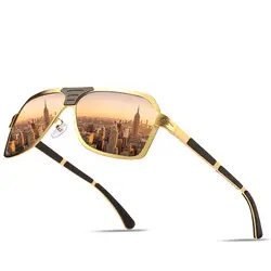 Стимпанк очки поляризованных Картер Для мужчин солнцезащитные очки жарких лучей Элитный бренд Polaroid Для женщин солнцезащитные очки люнет