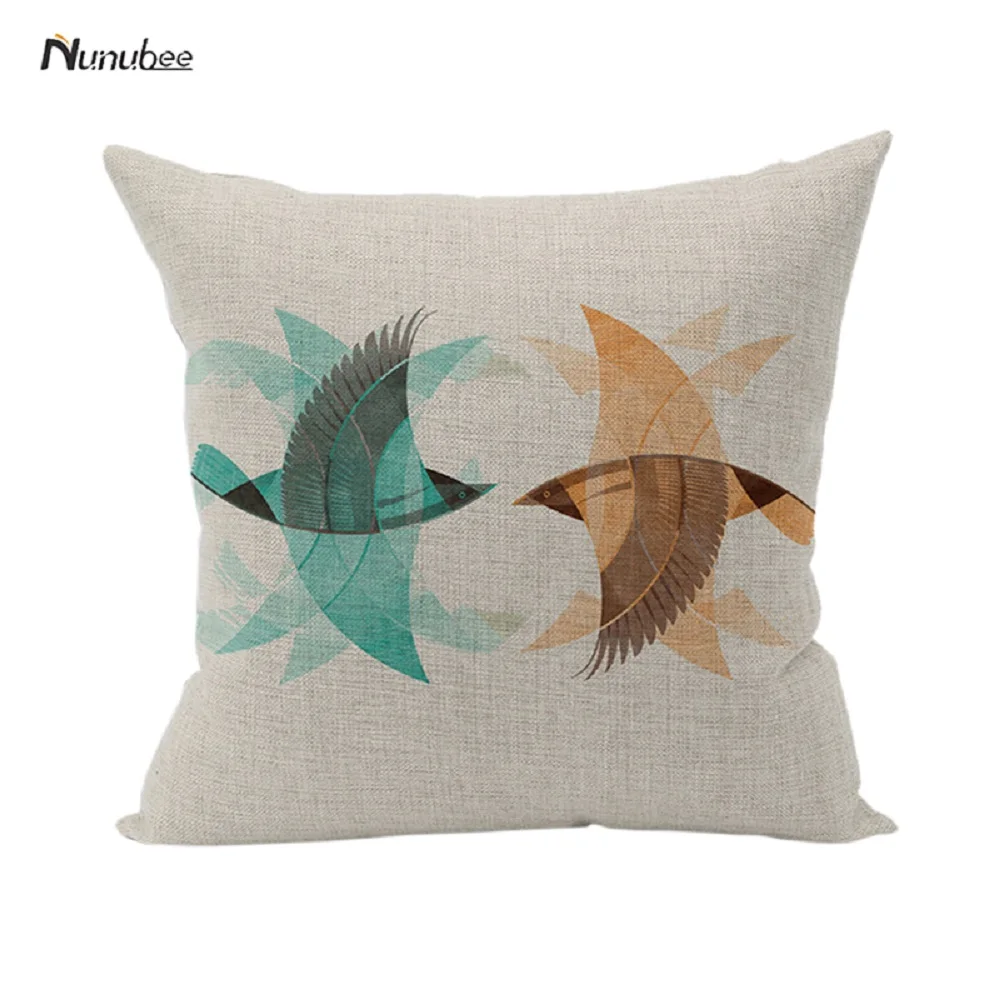 Nunubee لطيف الحيوانات الأليفة القطن المخدة لطيف مكتب المخدة سيارة وسادة أريكة مجموعة الكرتون نمط المخدة غطاء الوسادة 45*45 سنتيمتر