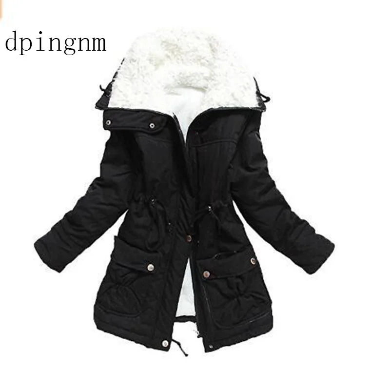 

2018 New style Winter Jacket Women Coats Artificial collar Female Parka Thick Cotton Padded Lining Winter Coat Ladies