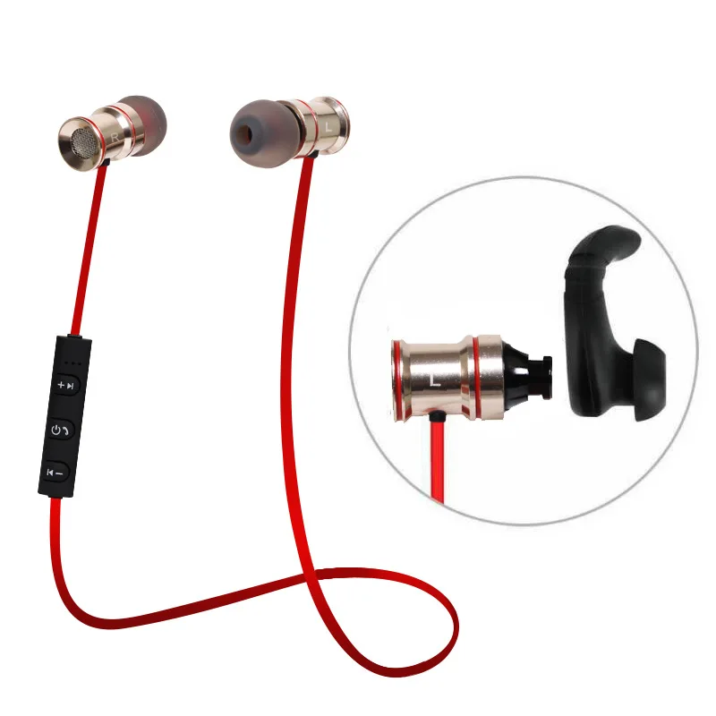 Best New Metal Sports Bluetooth 4.1 Earphone Wireless Earbud Stereo Headset With Mic