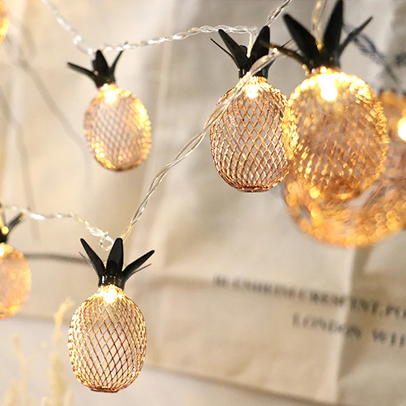 10 LED Pineapple String Lights Waterproof Small Colored Lamp Wedding Festival Decoration