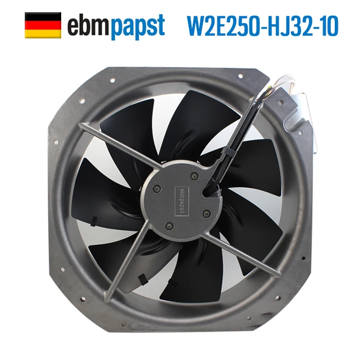 Ebmpapst W2E250-HJ32-10 AC 115V 1.02A 0.42A 115W 160W 280x280x80mm вентилятор охлаждения сервера Ebmpapst W2E250-HJ32-10 AC 115V 1.02A 0.42A 115W 160W 280x280x80mm вентилятор охлаждения сервера