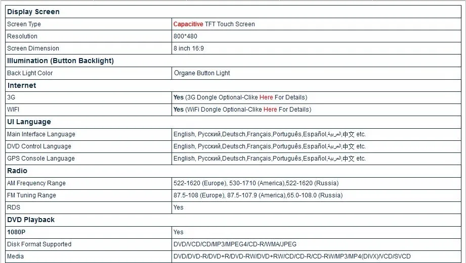 Discount 8" Special Car DVD for Nissan Teana (L33) 2013-2017 with Tire Pressure Monitoring System Support & Front DVR Camera Support 6