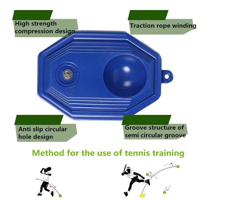 Прочный аксессуар для игры в теннис тренажер Упражнение теннисный мяч самообучения отскакивающие Мячи устройство для тренировок теннис тренер спортивные принадлежности