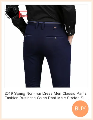 Мужская Повседневная Деловая одежда формальные брюки хлопок стрейч брюки длинные прямые джоггеры мужской черный синий хаки плюс большой размер 42 44 46