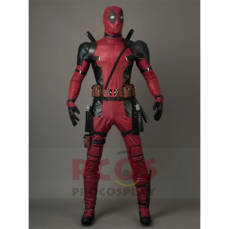 

New Set~Deadpool 2 Hot Marvel Full Body Deadpool Wade Winston Wilson Cosplay Costume without shoes mp003992
