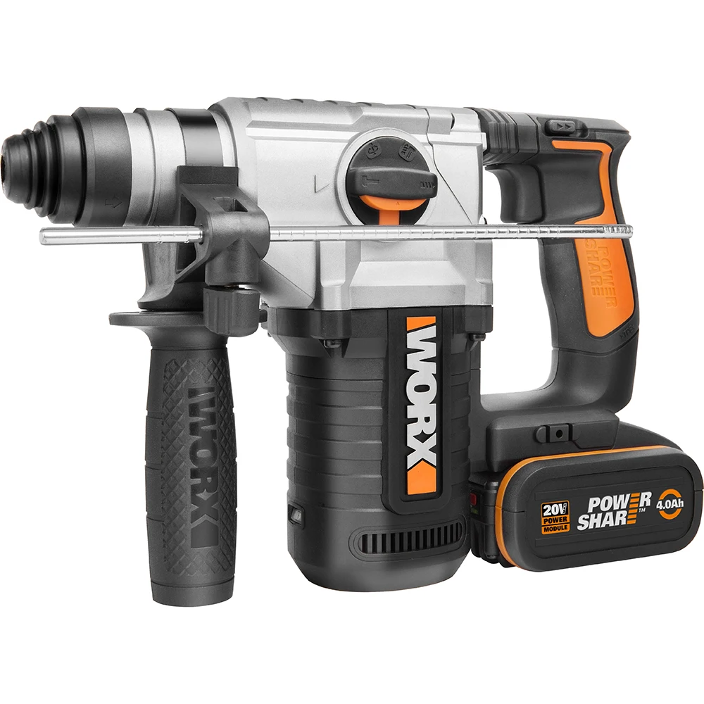 Перфоратор аккумуляторный WORX WX392 4Ач x 2 кейс