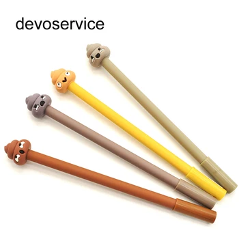 

Korean Gel Pens 0.5mm Cartoon Stool Water-based Black Refills Personalized Styling Pen Creative Stationery Students Supplies