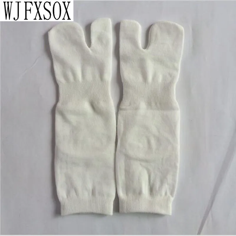 

1 pairs Japanese Men and Women Summer Two Finger Socks Black Kimono Flip Flop Sandal Split Ninjia White Tabi Toe Socks