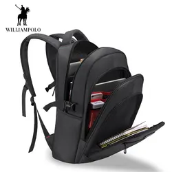 WilliamPOLO ноутбук рюкзак дорожная сумка для ноутбука для мужчин женщин Anti Theft непромокаемые Бизнес школьная сумка для учебников с зарядка