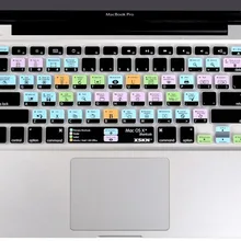 XSKN бренд для Mac OS X ярлык дизайн горячие клавиши функциональный силиконовый чехол для клавиатуры для Macbook 12 дюймов retina, США Макет