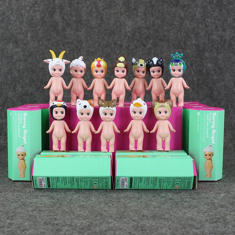 Kawaii Kewpie Gee извините Ангел 12 шт./лот Sonny Angel Мини ПВХ фигурки героев Коллекционная