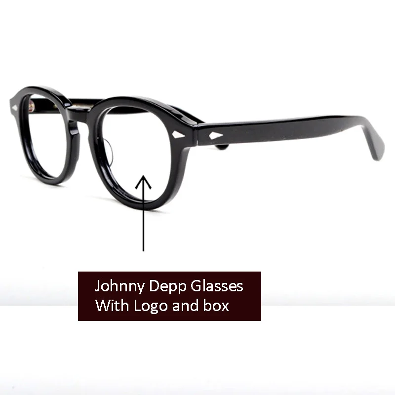Johnny Depp Glasses Men Women Computer Goggles Round Transparent