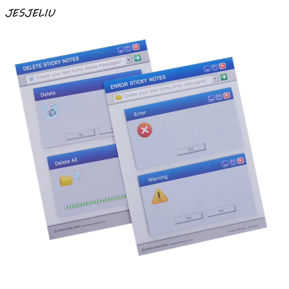 

1 Set Cute Computer System Shape Memo Pad Creative Diy Sticky Notes Diary Set Kawaii Stationery Stickers Office Supplies