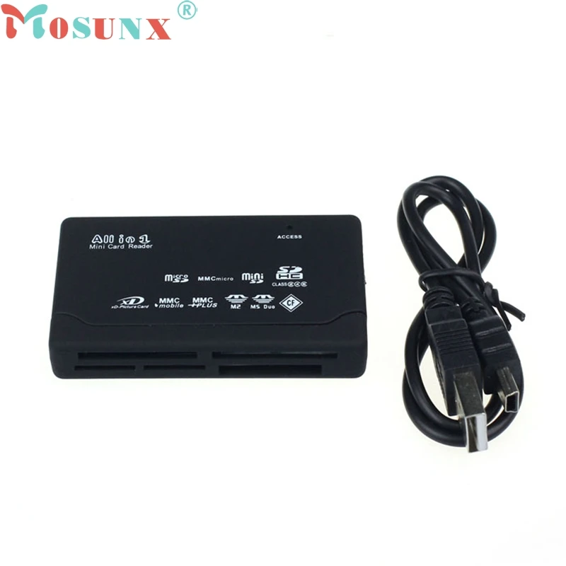 

Ecosin2 MosunxUSB 2.0 Card Reader for SD XD MMC MS CF SDHC TF Micro SD M2 Adapter 17Mar08