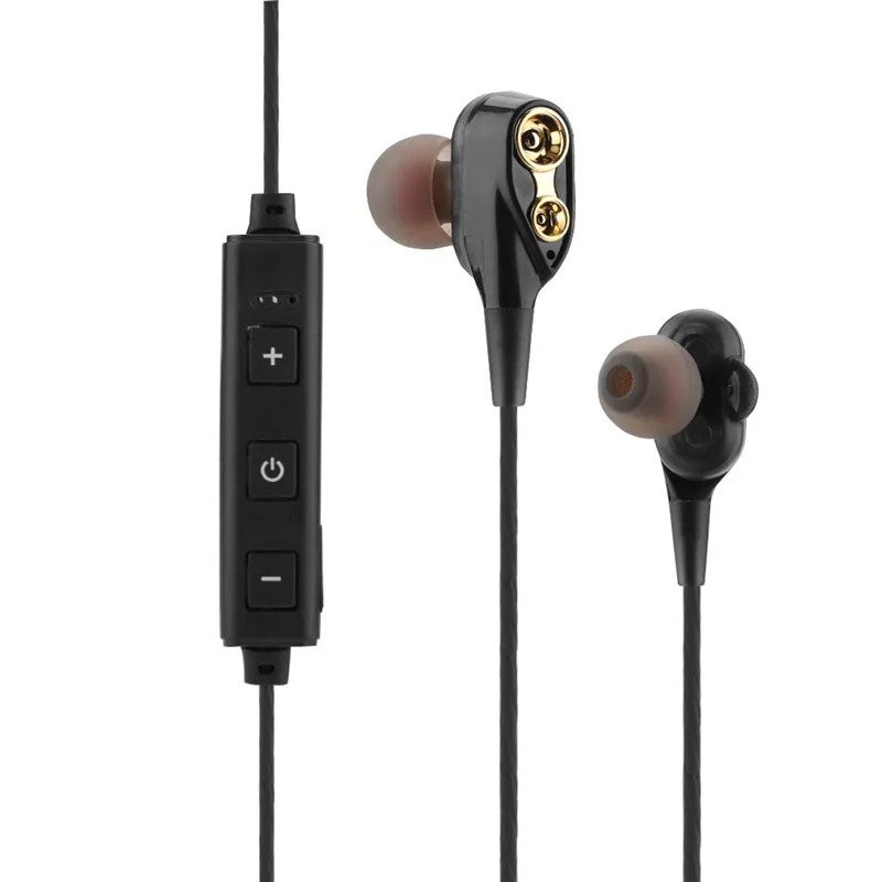 

SOONHUA Dual speaker Bluetooth Earphone Wireless Sport Headphone Auriculares Cordless Headset Bass Stereo Music Earphones