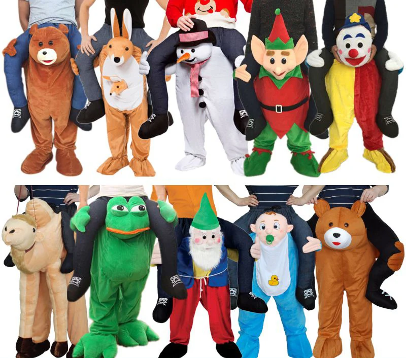 Новинка для взрослых и детей, детские костюмы-талисман «Ride on Me», забавные штаны, одежда для костюмированной вечеринки на Рождество и Хэллоуин, игрушки для верховой езды