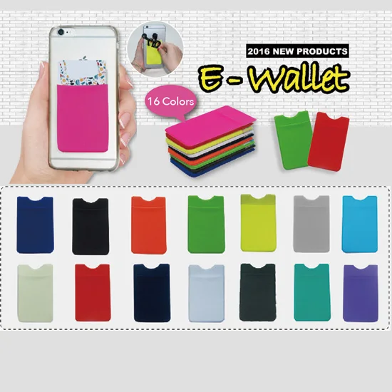 Solid Colors E Wallet MC L002 Elastic Lycra Cell Phone