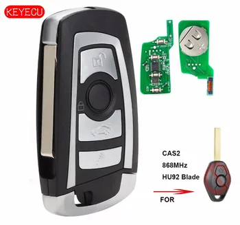 

Keyecu CAS2 Modified Flip Remote Key 4 Button 868MHz PCF7942 for BMW E60 5 Series, E63 6 Series 2004-2006 HU92 FCC: KR55WK47
