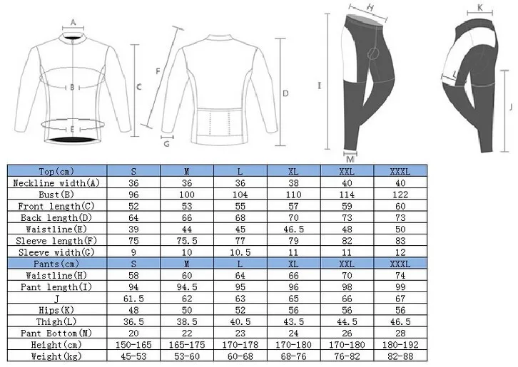 Women long jersey size