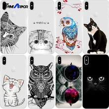 Cat Phone Case For font b iPhone b font X 8 4 4S 5 5S SE