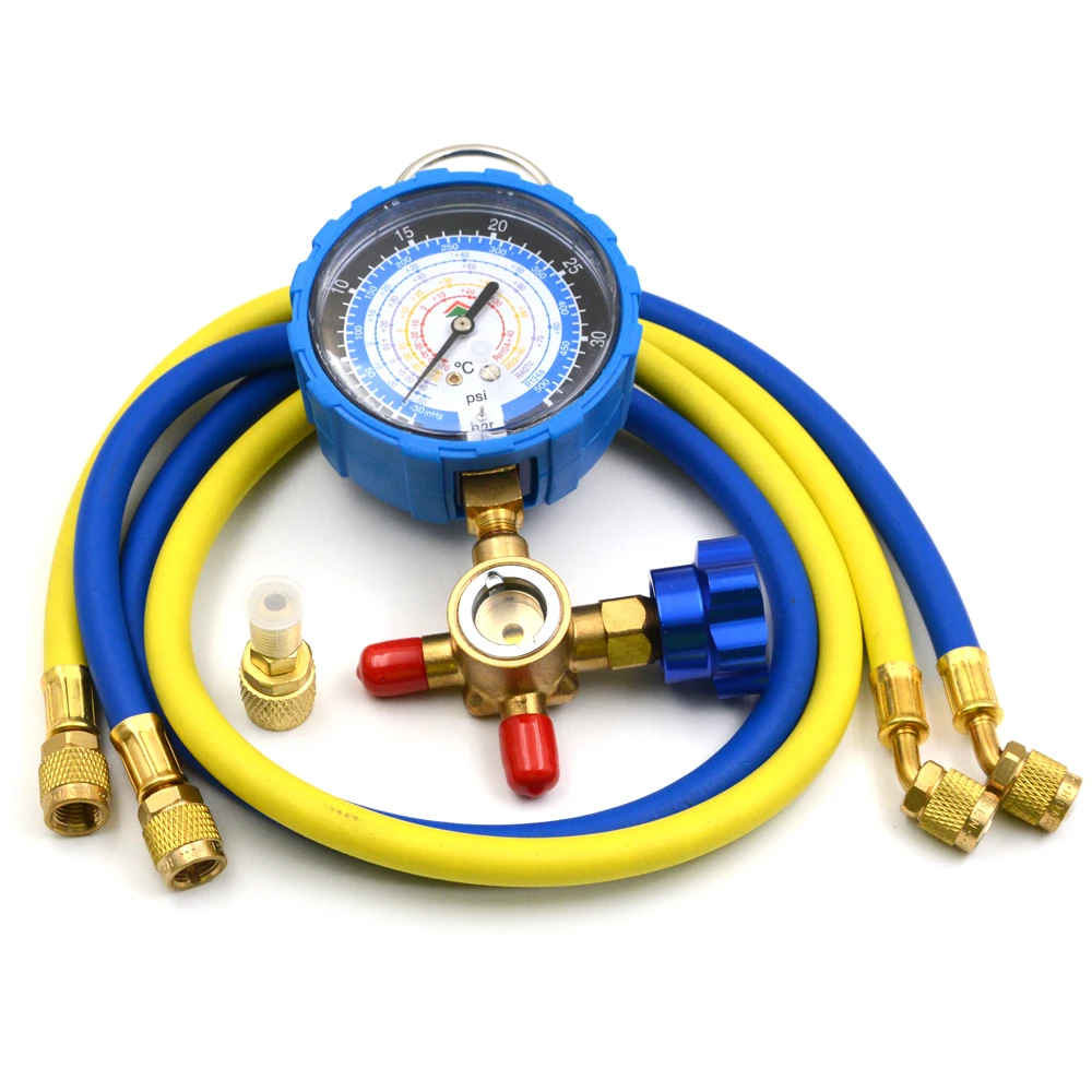 

Gzhengtong One-way Manifold Gauge HS-470AL-36" with Hose for R22/134a/502/404A Low Site Guage Kit