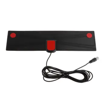 

Antenna HD Digital TV Signal Amplifier HDTV Aerial Receiver Flat VHF UHF 80 Miles Range US Plug Apartment Indoor