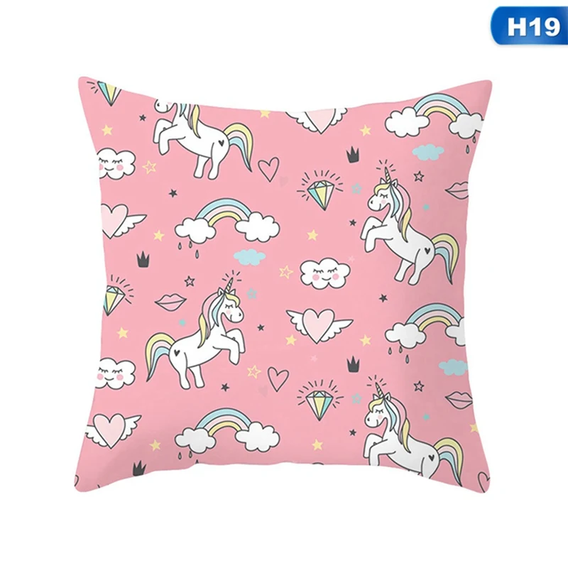 45x45cm Flamingo Unicorn Pillow Case Decorative Pillowcase -Unicorn Fashion