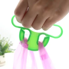 2 шт Удобная многоразовая пластиковая сумка для покупок продуктовая переноска Легкая ручка подъемщика