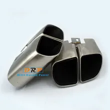 Best Quality the Type of Wire drawing Stainless steel Square Mouth Car Rear Exhuast Muffler Tail Fit on 14-16 Porsche Panamera