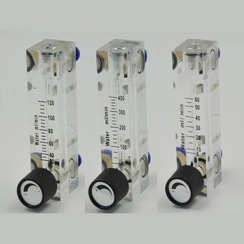 

6-60ML/min 8-80ML/min 30-120ML/min PMMA Panel Type Liquid Float Flowmeter Water Flow Meter Rotameter With Control Valve