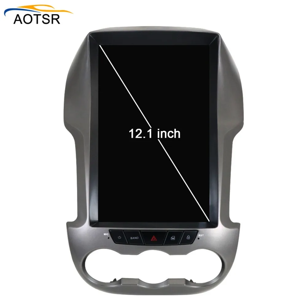 Sale Tesla Style 12.1"BIG Screen Android 6.0 car gps navigation head unit For Ford Ranger 2011-2016 car radio stereo no dvd free map 3