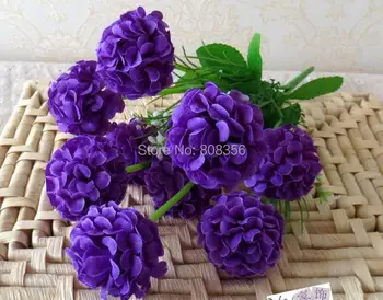

Fake Hydrangea Flower 20Pcs 35cm/13.78" Length (9 heads/piece) Artificial Hydrangea Bunch for Wedding Flowers Photograph Props