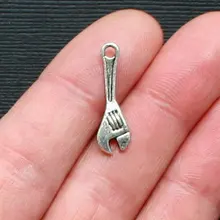 10pcs 7*14mm Tool wrench charms pendants alloy Antique Silver Jewelry DIY Fit Bracelet Necklace Anklet jewelry accessories