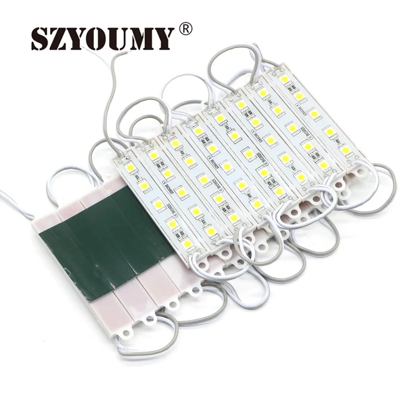 SZYOUMY 1000 шт 5 светодиодный модуль 5050 SMD синий/зеленый/красный/белый/wartm белый водонепроницаемый 5 светодиодный s свет лампы 24 часа время