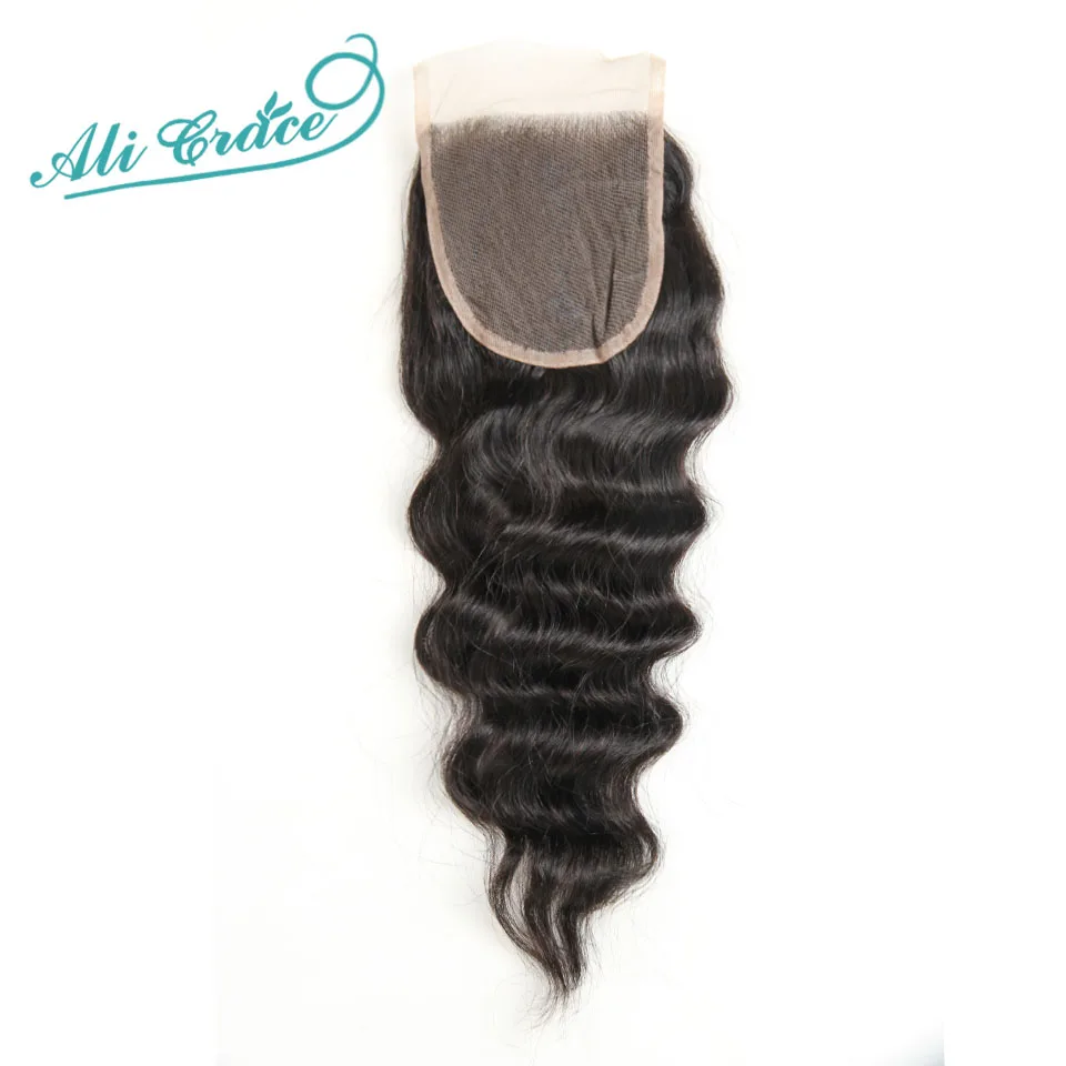 

Free shipping Brazilian loose wave closure 4*4 Middle/Free Part Lace Closure,Ali Grace Hair Brazilian Virgin Hair Lace Closure