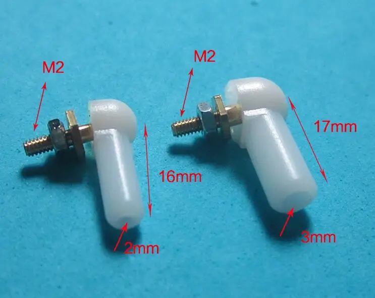 20 шт. пластик M2/M3 стержень 2/3 мм толчок/тяга шаровой шарнир разъем W/винт для Rc лодки автомобиль самолет Грузовик Buggy Crawler модель
