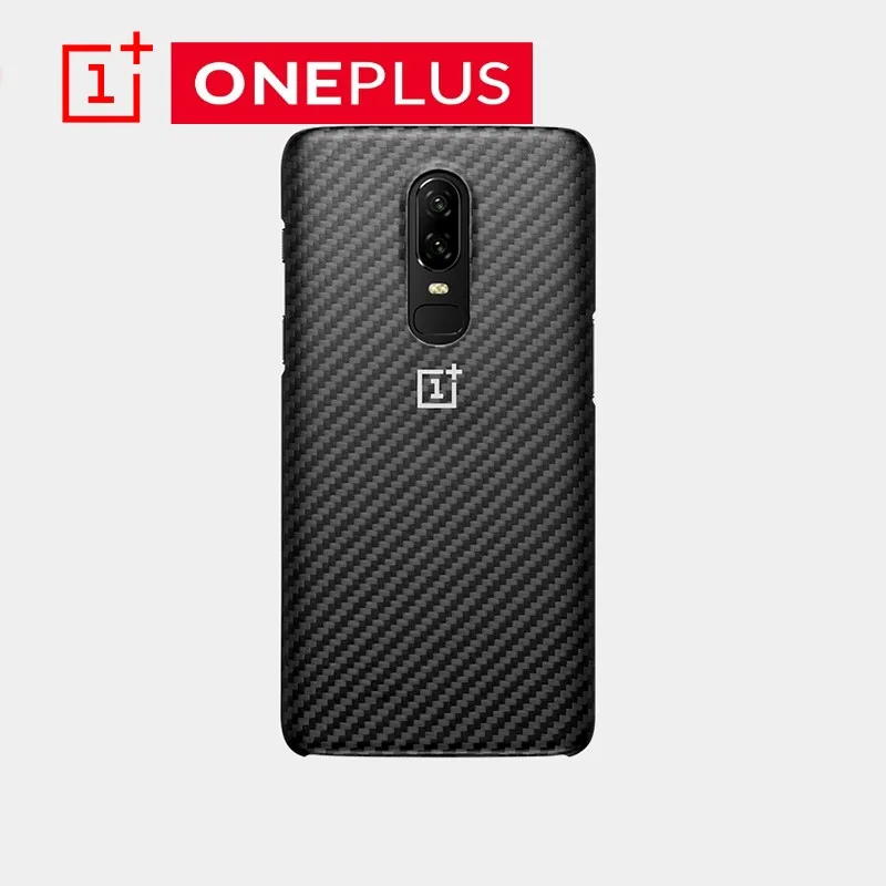 Чехол для OnePlus 6 Официальный чехол Karbon материал арамидное волокно PC полукруглая задняя крышка оболочка песчаник карбон для OnePlus6