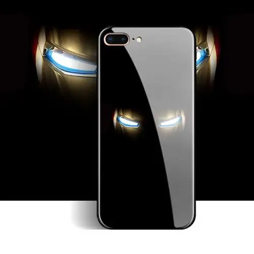 Стеклянный чехол для телефона с изображением Мстителей Марвел Человека-паука Железного человека для Iphone X 11 pro Xs Max Xr 10 8 7 6 6s Plus, Жесткий Чехол Fundas - Цвет: 1