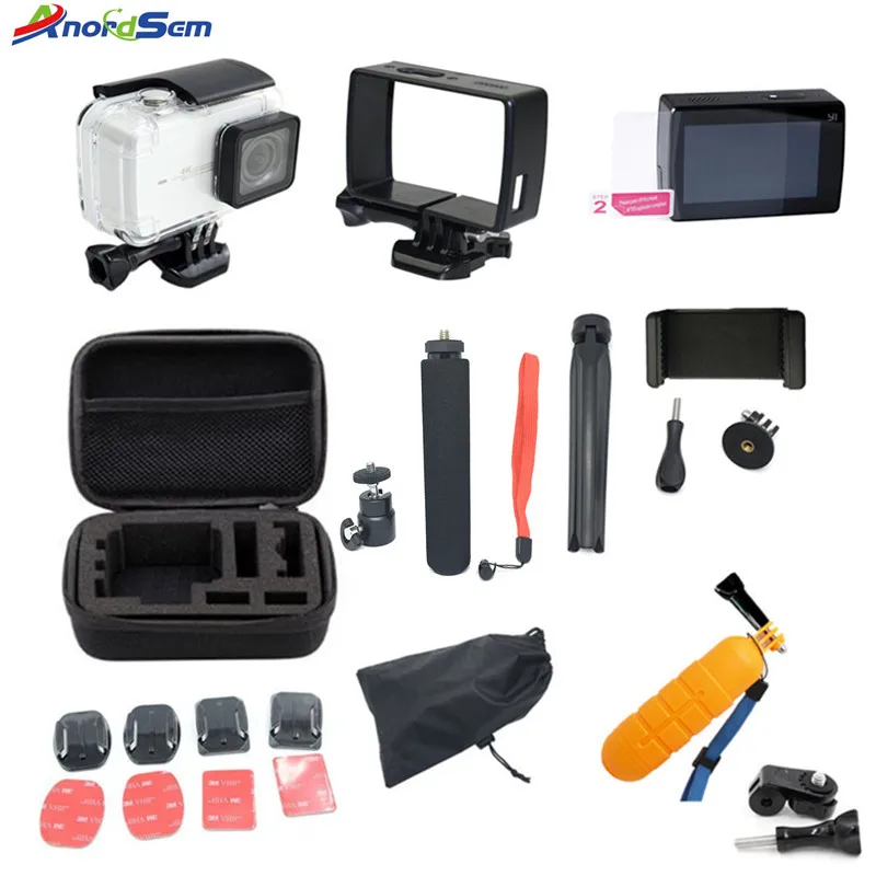 

Anordsem for Xiaomi yi 4k Accessories Set for Xiaomi Yi Lite xiaomi yi 4k plus yi Case Monopod Tripod 30M Waterproof Case Mount