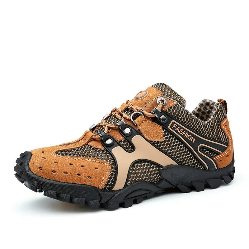 

Mortonpart Men Hiking Shoes Comfortable Sport Shoes Rubber Soles Ourdoor Walking Shoes Male Breathable Climbing Zapatos Hombre